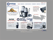 Tablet Screenshot of nilfisk.ca